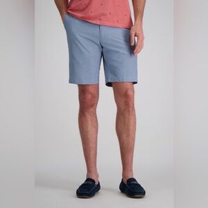 HAGGAR Active Series Stretch Performance Utility Shorts Sz 42 - Blue